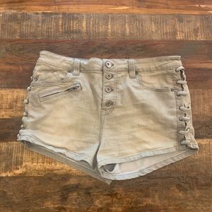 Faded Grey Free People Shorts